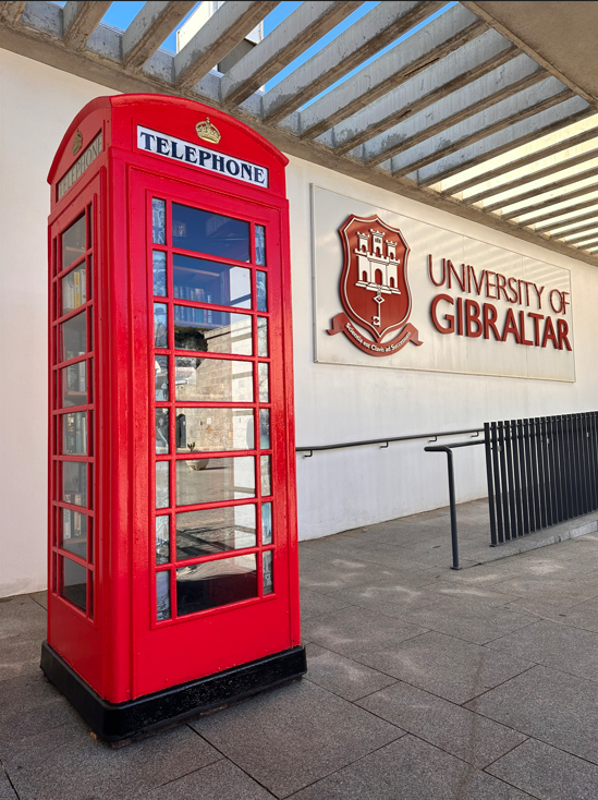 Gibtelecom donates classic K6 telephone booth to University of Gibraltar Image